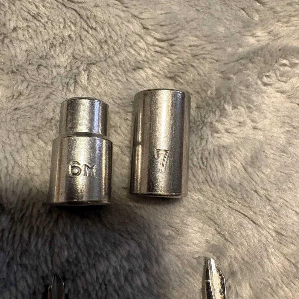 11pc Screwdriver set and 2 sockets - See Pictures - Various Brands and Sizes